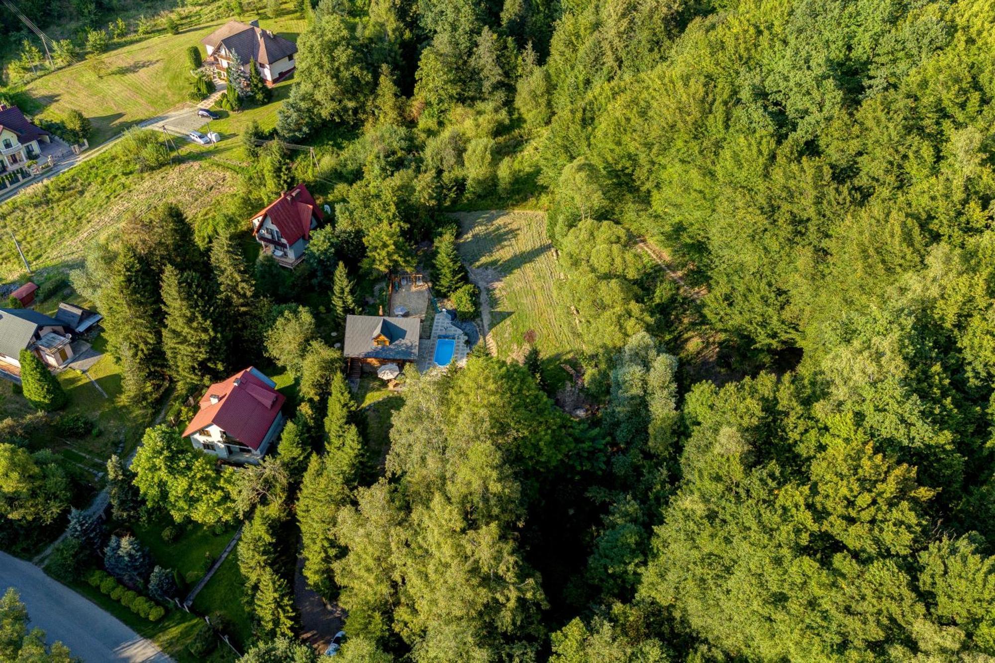 Polana Slowikowa 5 Star- Domek W Gorach Z Jacuzzi, Sauna,Basen,Ogrod Z Lasem, Kominek I Narty Stroza  Exteriör bild